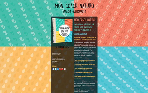 Mon coach Naturo, Natacha Gunsburger, éditions Eyrolles